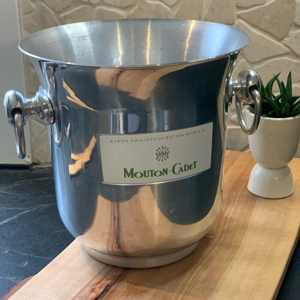 Mouton Cadet | Vintage French Champagne Ice/Wine Bucket